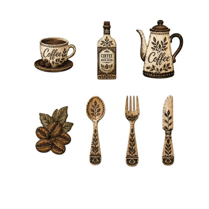 Vintage Farmhouse Coffee-Themed Wall Art