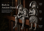 🎁Last Day 49% OFF-⚔️ Ancient Greek Warrior Shelf Sitter – Unique Bookshelf Decor
