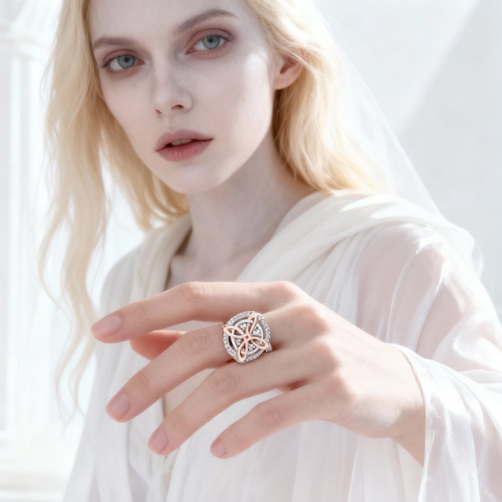 🔥✨Last Day 50% OFF - 🔮Handmade Witch’s Return-Knot Protection Ring