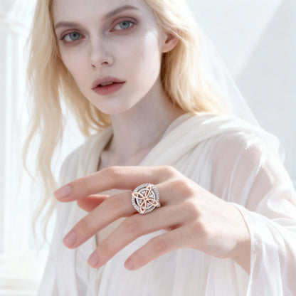 🔥✨Last Day 50% OFF - 🔮Handmade Witch’s Return-Knot Protection Ring