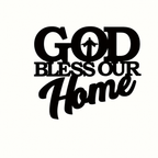 🏠 Inspirational Metal Wall Decor | Modern Black Laser-Cut Art ✨
