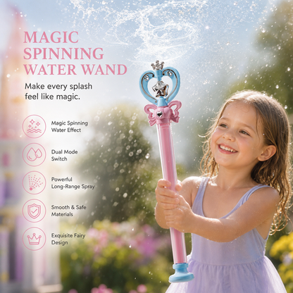 Fairy Wand Water Gun Children's Pull-Out Spiral Water Play Toy Gift