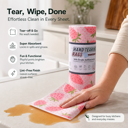 Cartoon Print Tear-Off Cleaning Cloth