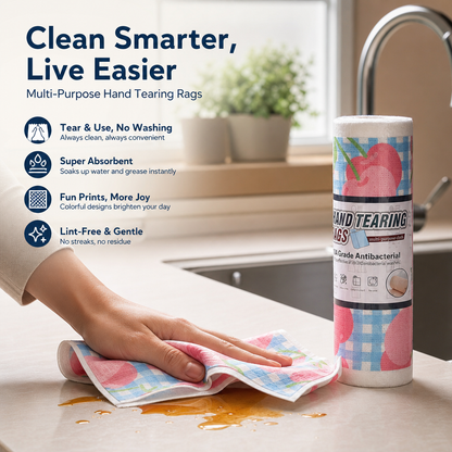 Cartoon Print Tear-Off Cleaning Cloth