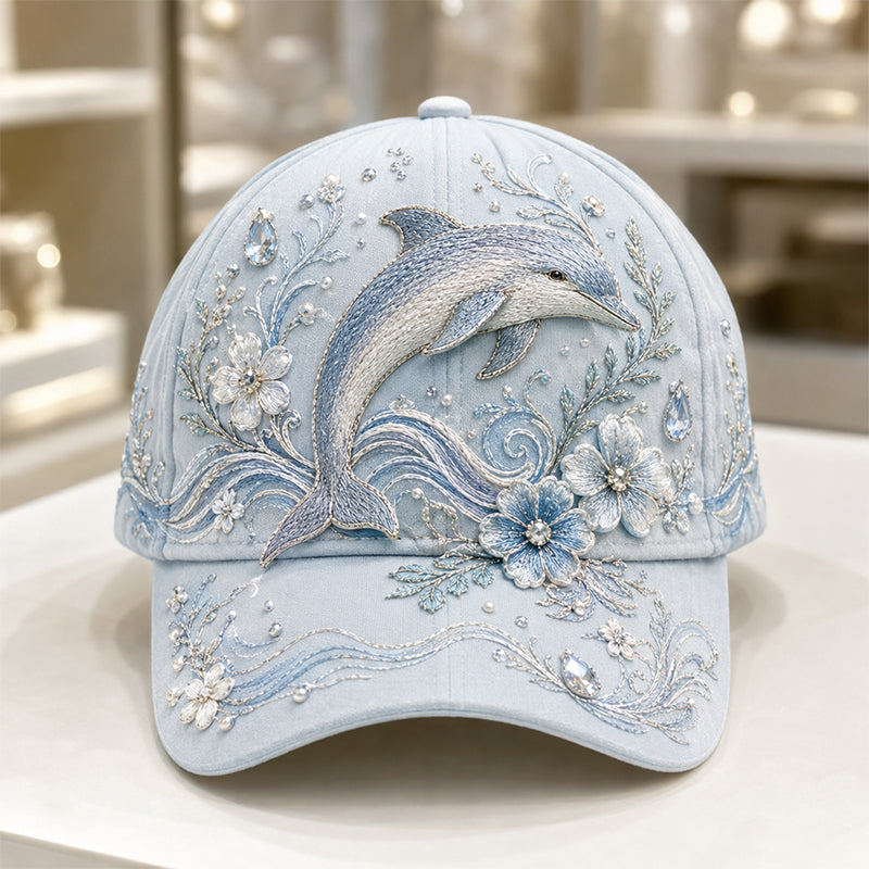 🔥 Last Day 49% OFF – 🌊 Handmade Ocean Embroidery Cap – Art You Can Wear