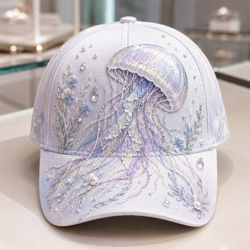 🔥 Last Day 49% OFF – 🌊 Handmade Ocean Embroidery Cap – Art You Can Wear