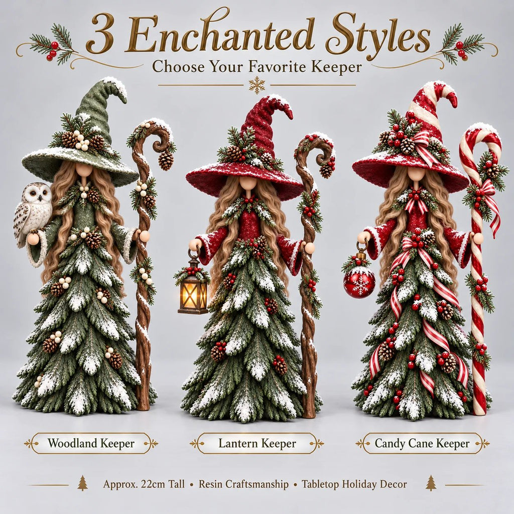 Whimsical Christmas witch home decor