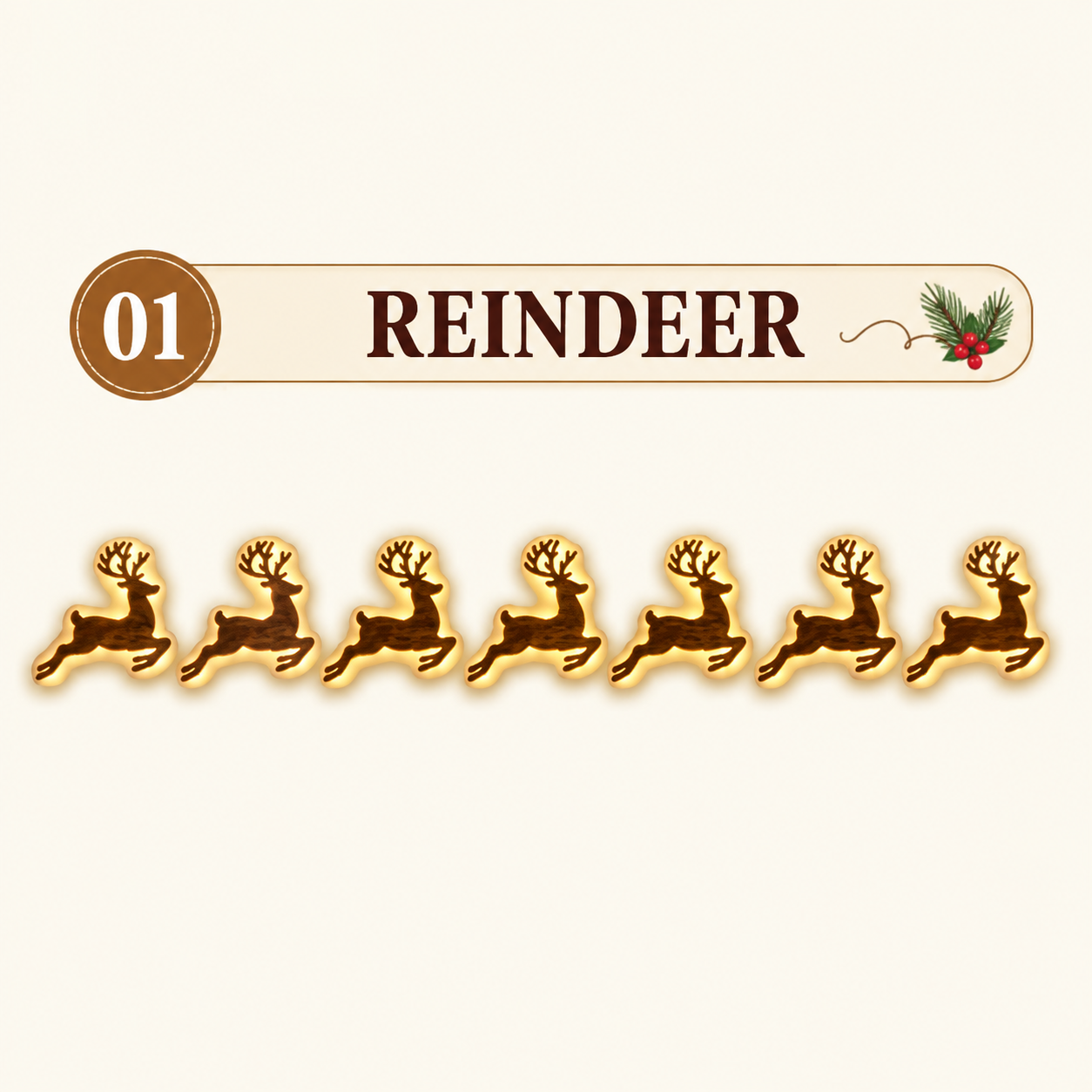 🎄 LED Reindeer Wall Decorations - ✨Festive Christmas Lighting