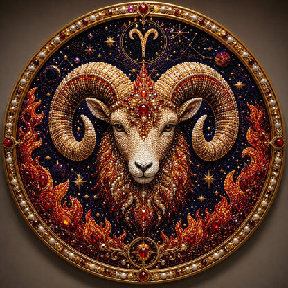 🔥Last Day 49% OFF - 12 Zodiac Signs Pearl Art Kit ♈🌙