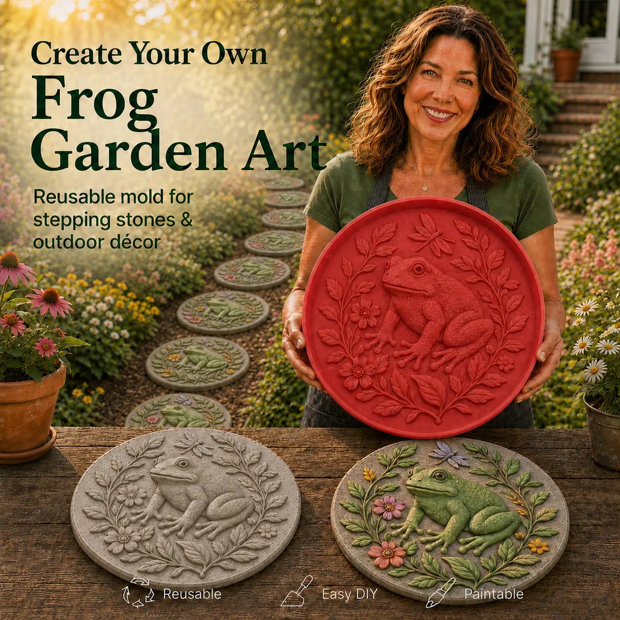 💥 LAST DAY 49% OFF - Reusable Animal-Themed Garden Art Mold – Bring Nature to Life in Your Garden