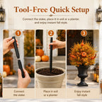 🔥 Artificial Fall Pumpkin Tree Stakes – Instant Autumn Porch Decor