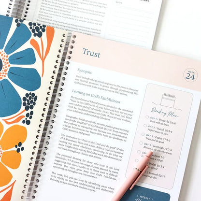 🙏🏼The Bible In A Year: A 52-Week Journey Through God's Word(✨Hardcover Book)