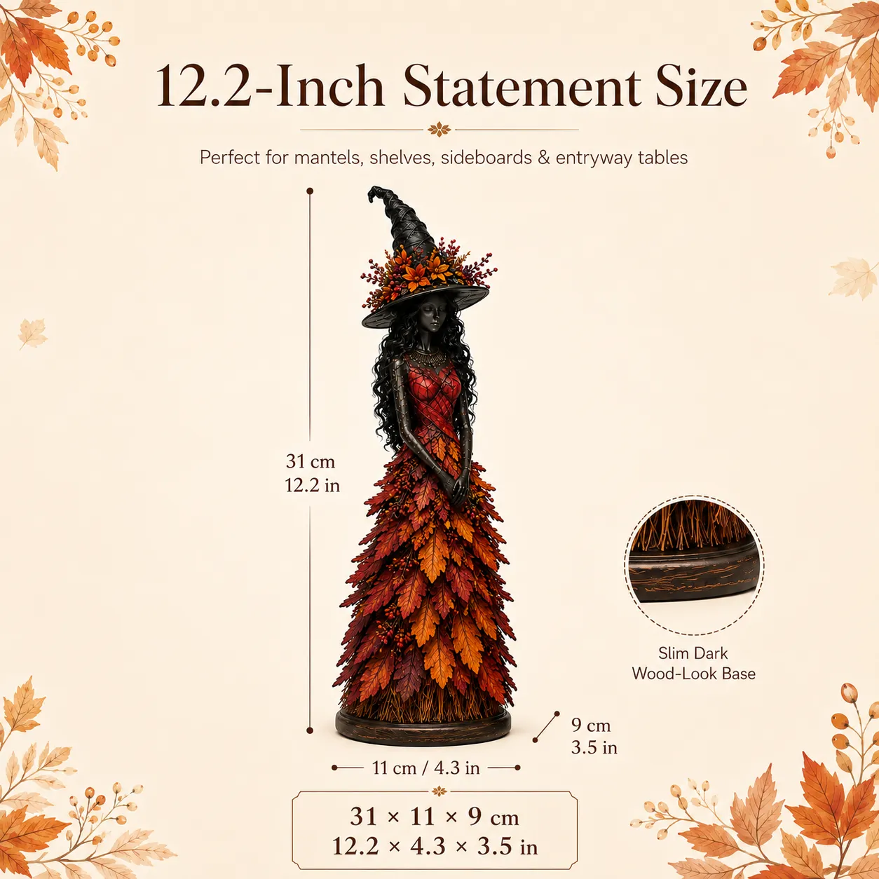 💥LAST DAY 50% OFF - 🧙 Enchanted Autumn Witch Figurine(📦Buy 3 Free Shipping)