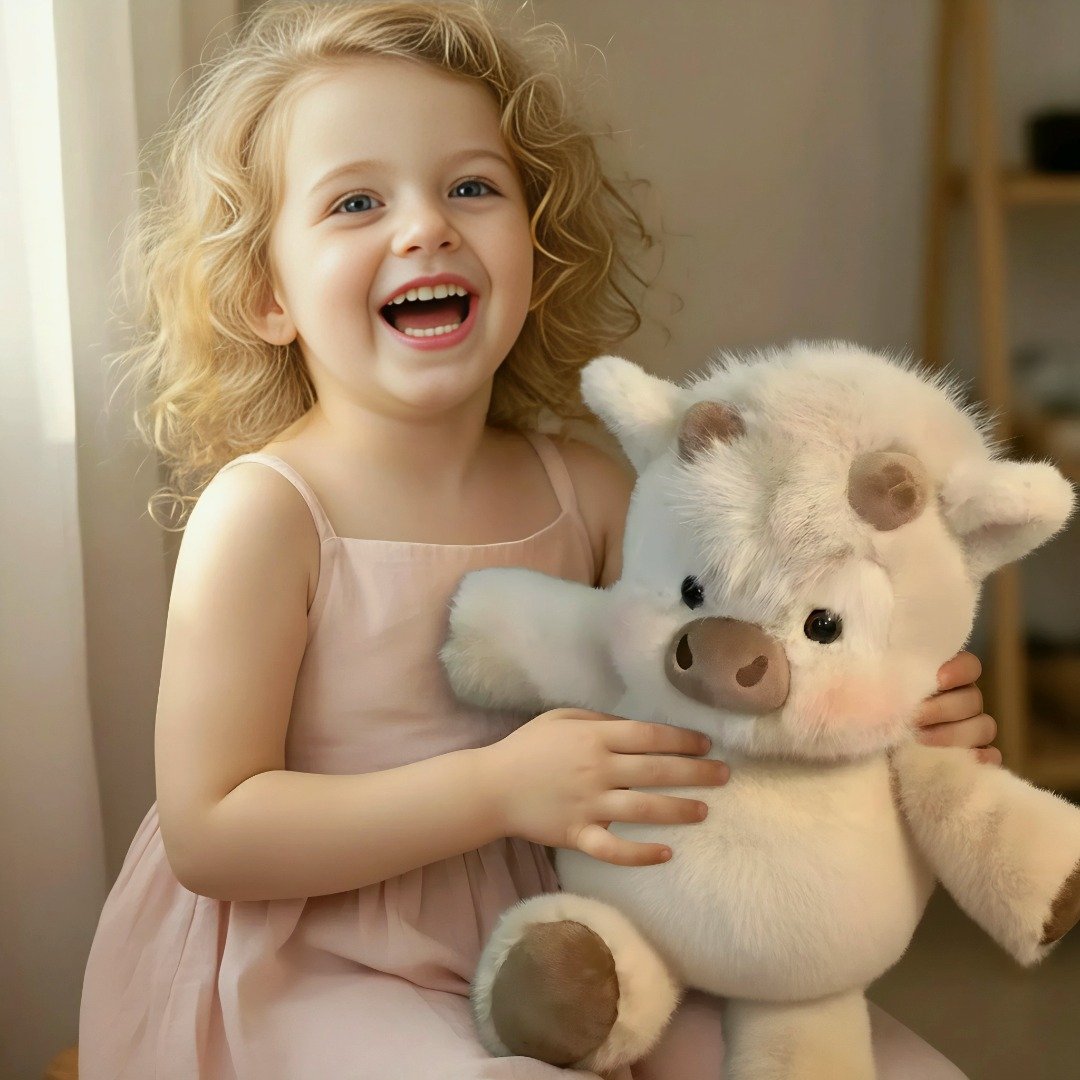 🎁Cute Running Scottish Highland Cow Stuffed Animal