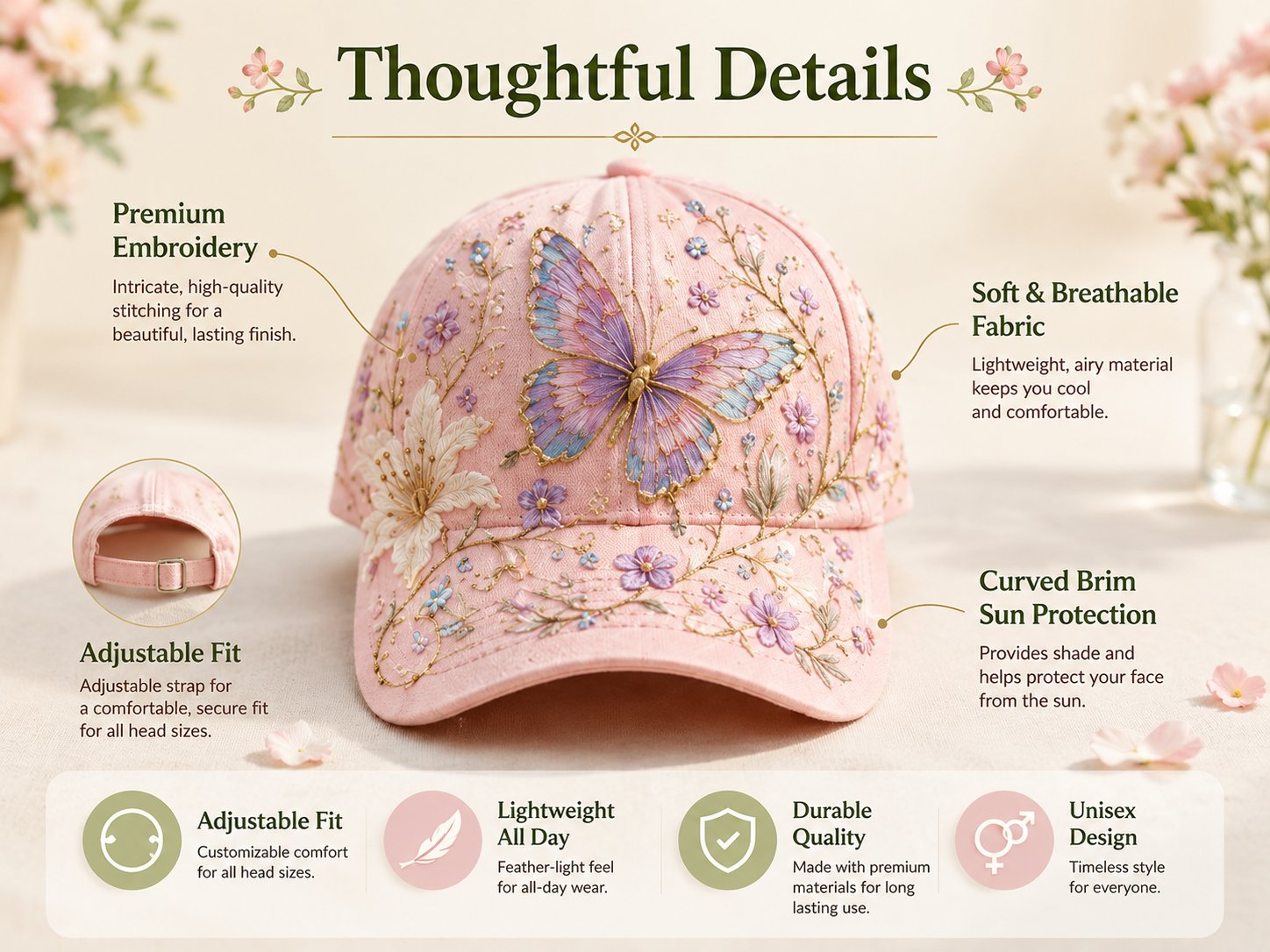 🌸🌿Garden Morning Cap (✨2026 Limited Edition)
