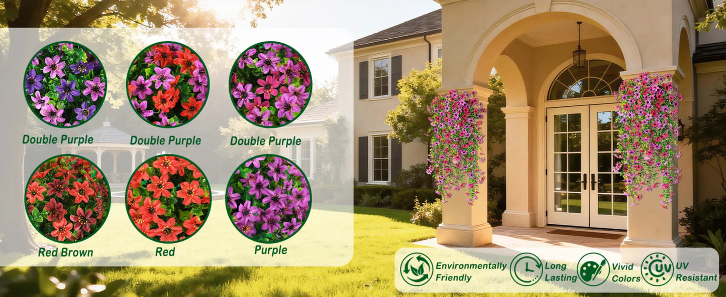 🌿Outdoor Trailing Daisy & Eucalyptus Arrangement | UV Fade Resistant
