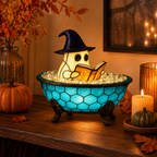 Ghost Bubble Bath LED Accent Lamp — Cozy Halloween Glow
