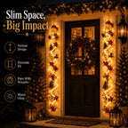 MerryCascade Glowing Christmas Door Hanger
