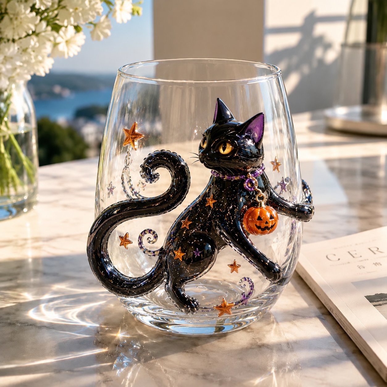 🎃 3D Halloween Artisan Glassware Collection | For Magical Halloween Sips, Eye-Catching 3D Details, Luminous Festive Party Moments & Cozy Fall Home Bar Glow ✨