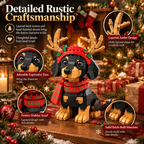 🔥LAST DAY 50% OFF ✨ Christmas Reindeer Dachshund Building Block Set