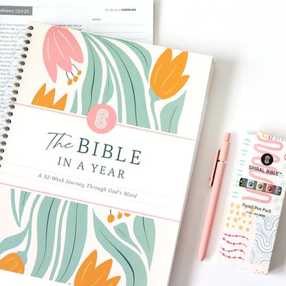 🙏🏼The Bible In A Year: A 52-Week Journey Through God's Word(✨Hardcover Book)