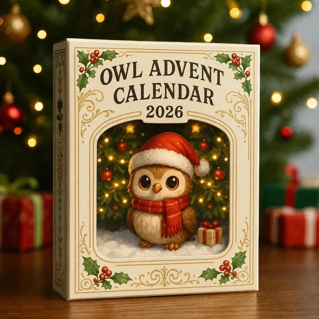 🦉2026 Owl Advent Calendar – 24-Day Christmas Countdown with Collectible Owl Figurines