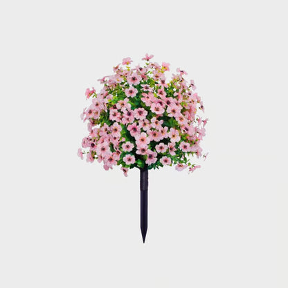 🔥 LAST DAY 50% OFF! 🏡💐Artificial Eucalyptus and Violet Ground-Insert Floral Decoration