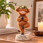 🧘 Find Your Balance – Meet Your Fluffy Little Highland Cow 🐮✨
