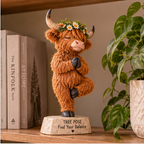 🧘 Find Your Balance – Meet Your Fluffy Little Highland Cow 🐮✨