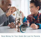 ⏰Watch Savings Grow – Digital Money Box with Auto Coin Counting & Target Setting