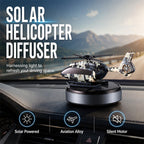 🚁 Solar Rotating Helicopter Car Air Freshener Camo Dashboard Aroma Diffuser