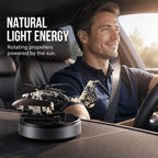 🚁 Solar Rotating Helicopter Car Air Freshener Camo Dashboard Aroma Diffuser