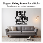🏠 Inspirational Metal Wall Decor | Modern Black Laser-Cut Art ✨