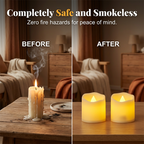 24-Pcs Flickering Flameless LED Candles Set, Realistic Swing-Flame Safe Candle Lights for Home & Event Decor