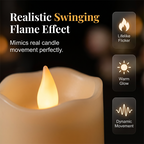 24-Pcs Flickering Flameless LED Candles Set, Realistic Swing-Flame Safe Candle Lights for Home & Event Decor