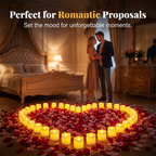 24-Pcs Flickering Flameless LED Candles Set, Realistic Swing-Flame Safe Candle Lights for Home & Event Decor