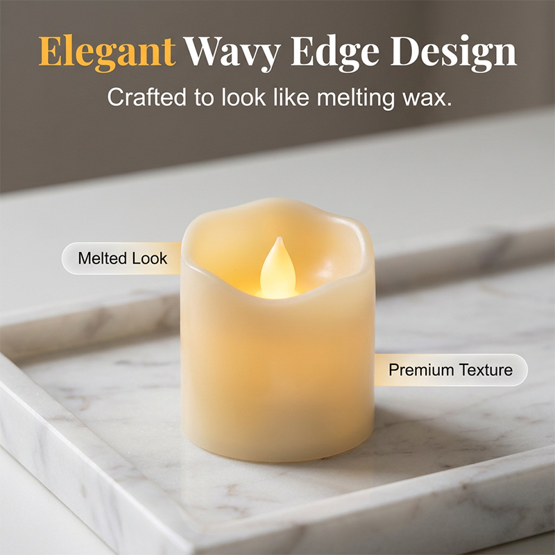 24-Pcs Flickering Flameless LED Candles Set, Realistic Swing-Flame Safe Candle Lights for Home & Event Decor