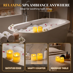 24-Pcs Flickering Flameless LED Candles Set, Realistic Swing-Flame Safe Candle Lights for Home & Event Decor