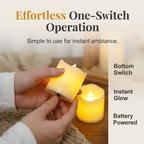 24-Pcs Flickering Flameless LED Candles Set, Realistic Swing-Flame Safe Candle Lights for Home & Event Decor