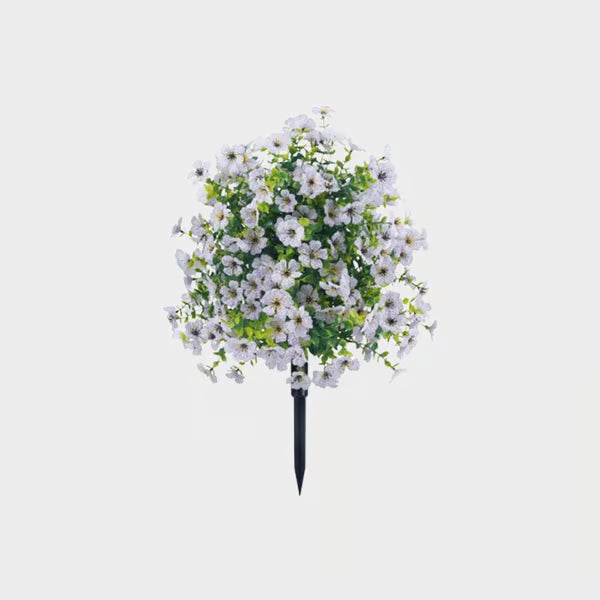 🔥 LAST DAY 50% OFF! 🏡💐Artificial Eucalyptus and Violet Ground-Insert Floral Decoration