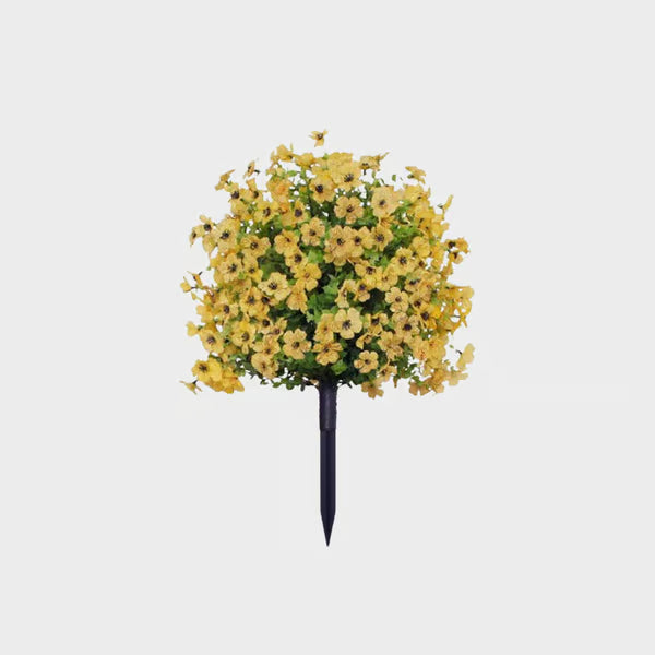 🔥 LAST DAY 50% OFF! 🏡💐Artificial Eucalyptus and Violet Ground-Insert Floral Decoration